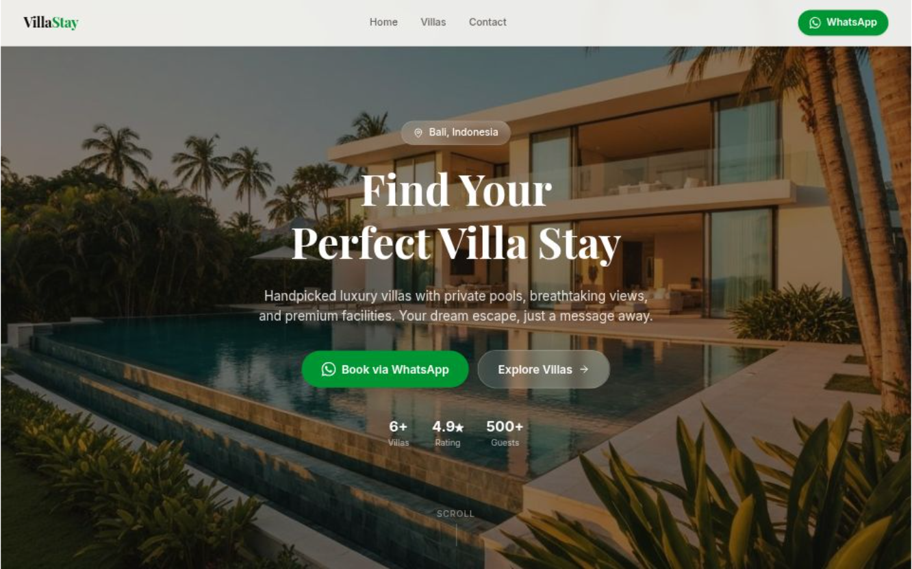 Website Promosi Villa